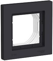 Рамка универсальная Systeme Electric AtlasDesign Aqua 1-м. IP44 карбон картинка